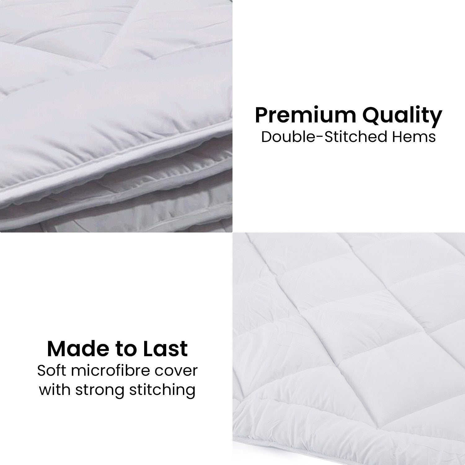 Laura Hill 400GSM Microfibre Bamboo Quilt Comforter Doona in King size, showcasing its plush bamboo filling and soft microfibre cover.