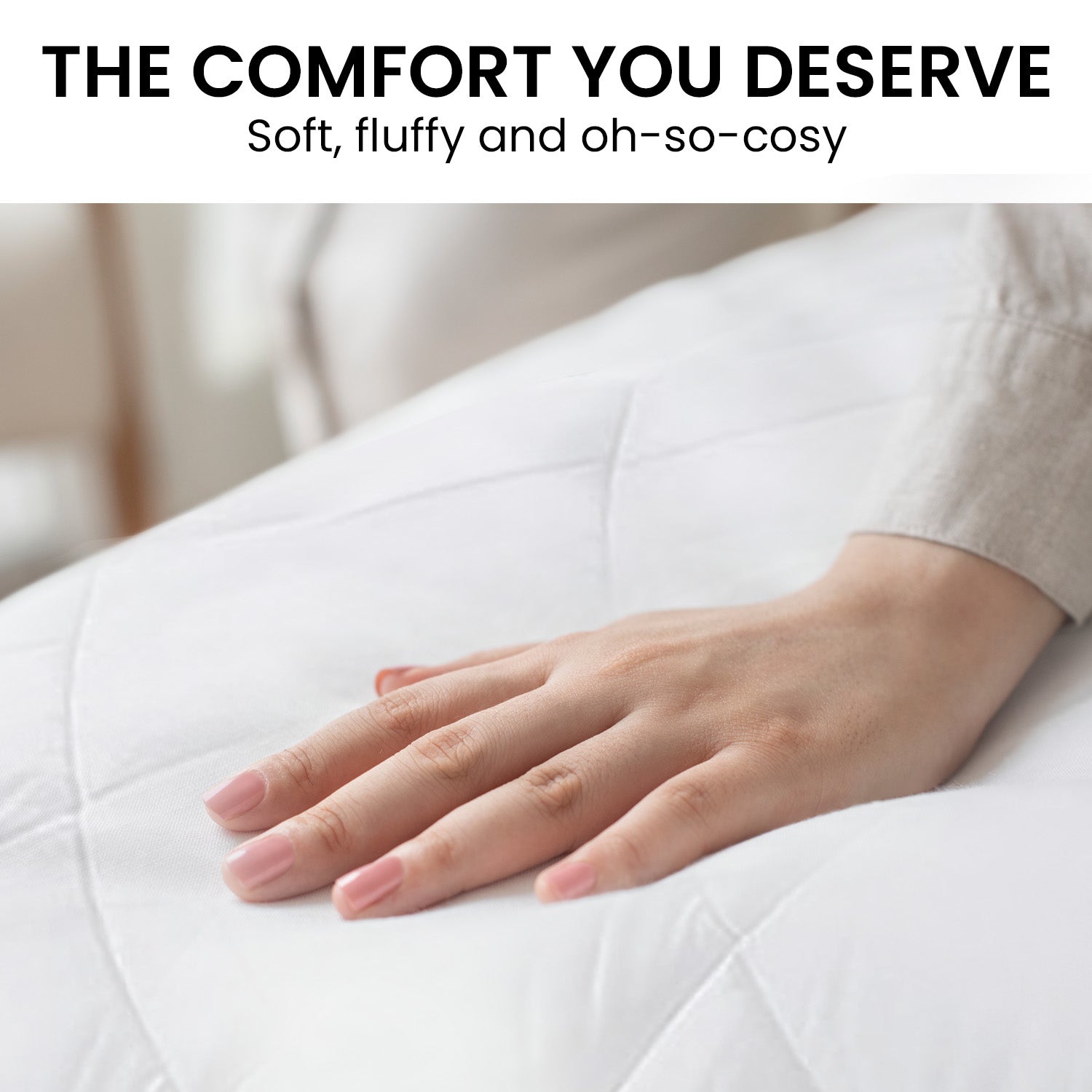 Laura Hill 400GSM Microfibre Bamboo Quilt Comforter Doona in King size, showcasing its plush bamboo filling and soft microfibre cover.