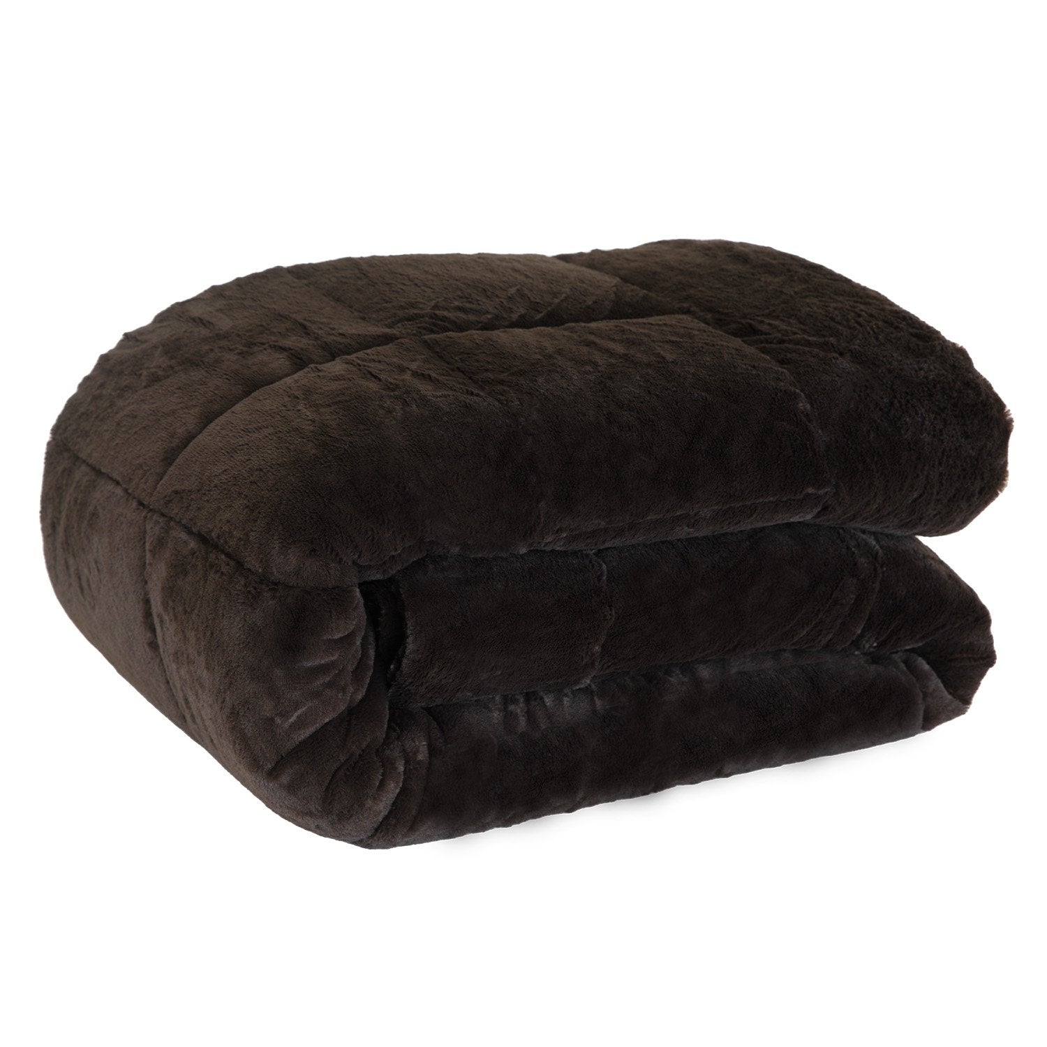 Laura Hill 500gsm Faux Mink Quilt Comforter in super king size, showcasing its plush texture and elegant design.