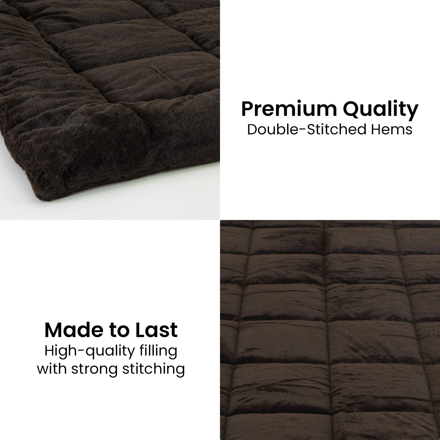 Laura Hill 500gsm Faux Mink Quilt Comforter in super king size, showcasing its plush texture and elegant design.