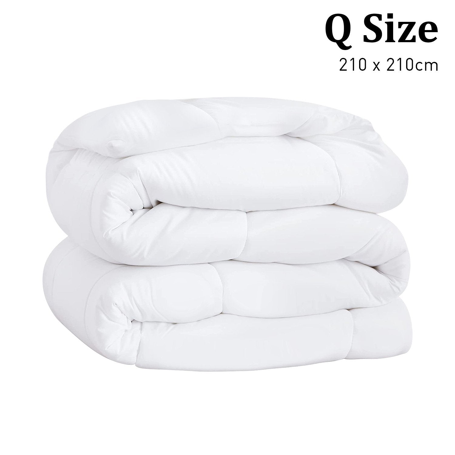 Laura Hill 500GSM Goose Down Feather Comforter in Queen size, showcasing its soft cotton cover and luxurious goose down filling.