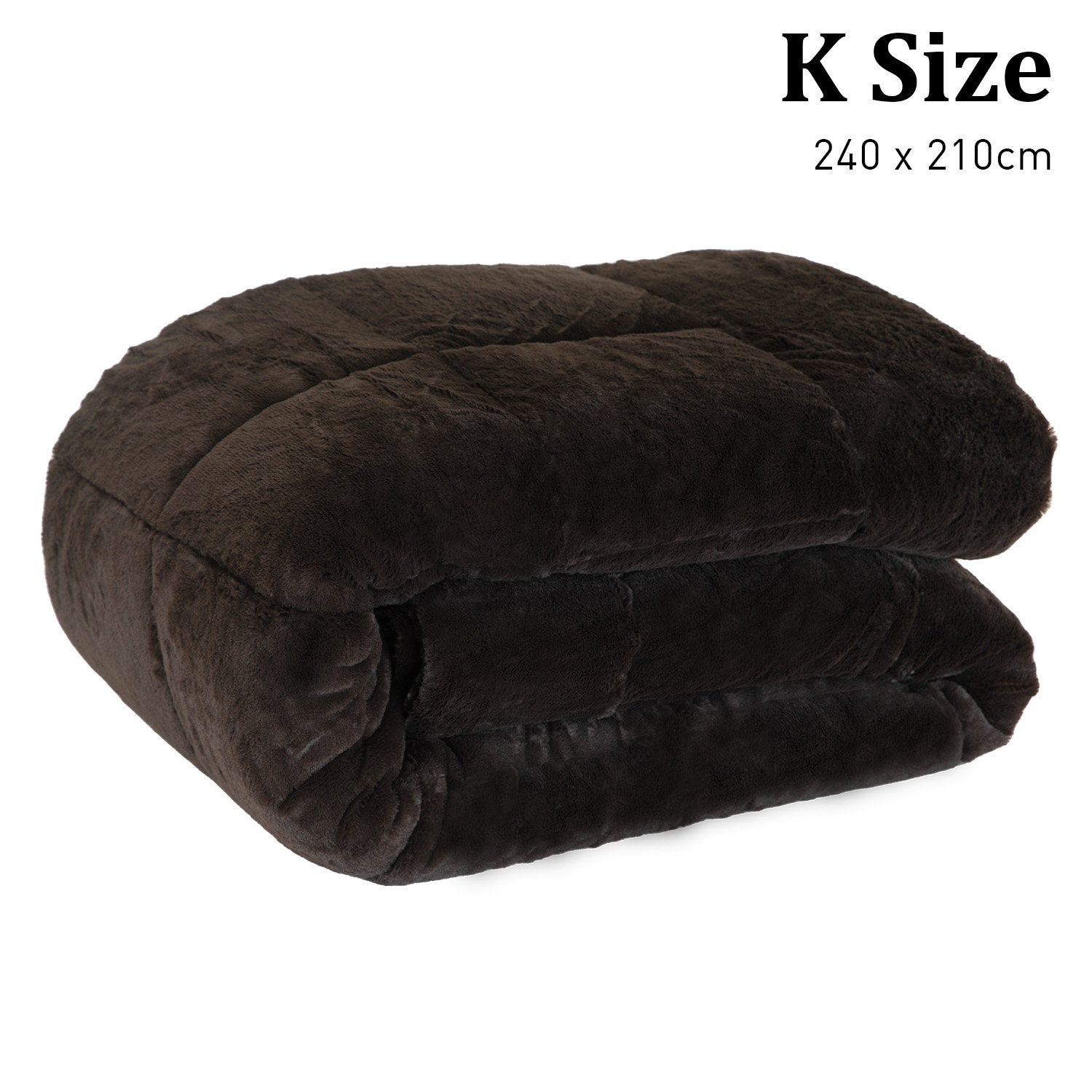 Laura Hill Faux Mink Comforter Quilt in king size, showcasing its plush texture and elegant design, perfect for cozy bedding.