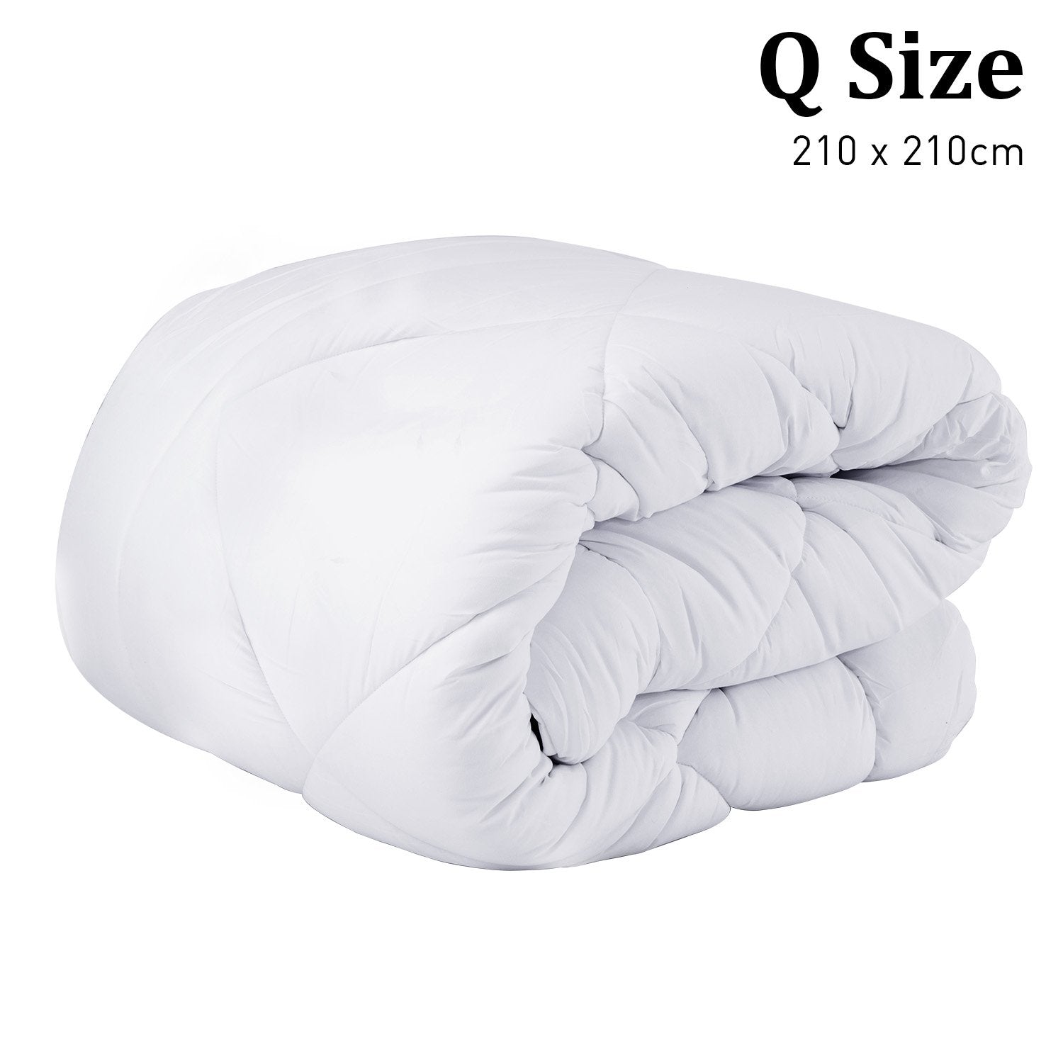 Laura Hill Microfibre Bamboo Comforter Quilt in Queen size, showcasing plush bamboo filling and soft microfibre cover.