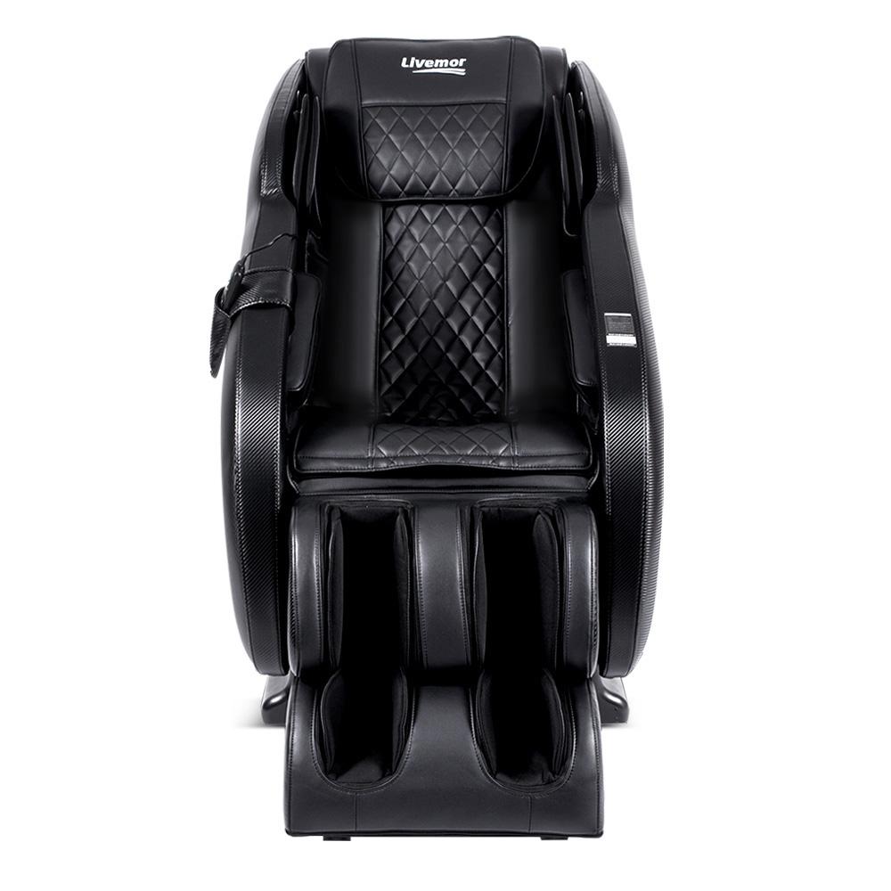 Livemor Electric Massage Chair featuring SL track technology, designed for full body relaxation with air bags and shiatsu massage.