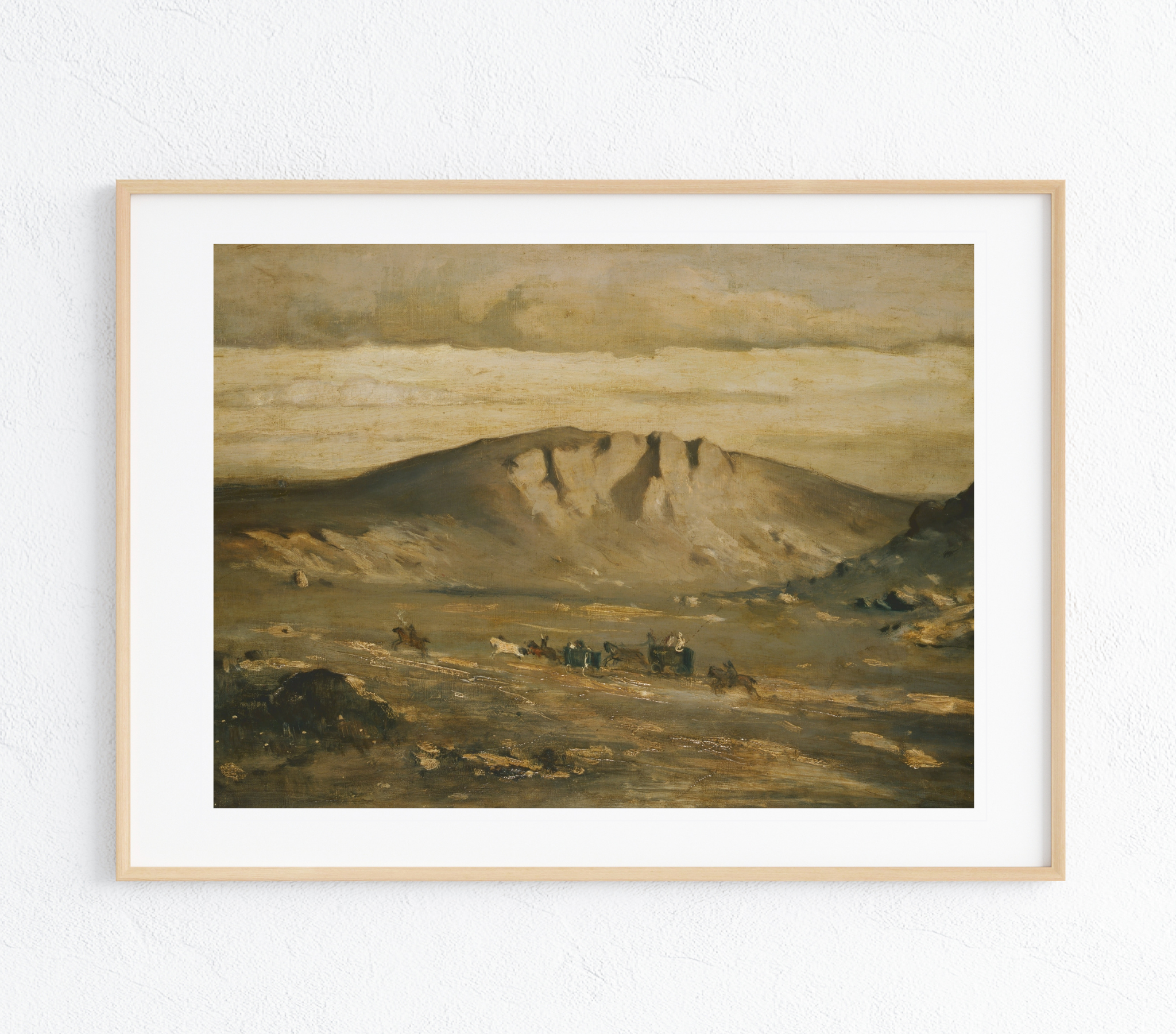 A stunning canvas art print featuring a vibrant landscape with rich colors and textures, perfect for home decor.