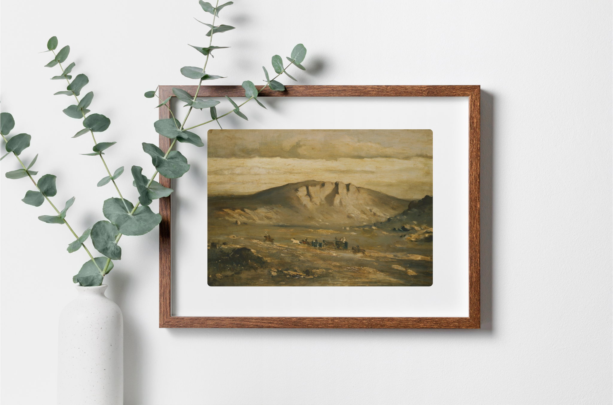 A stunning canvas art print featuring a vibrant landscape with rich colors and textures, perfect for home decor.