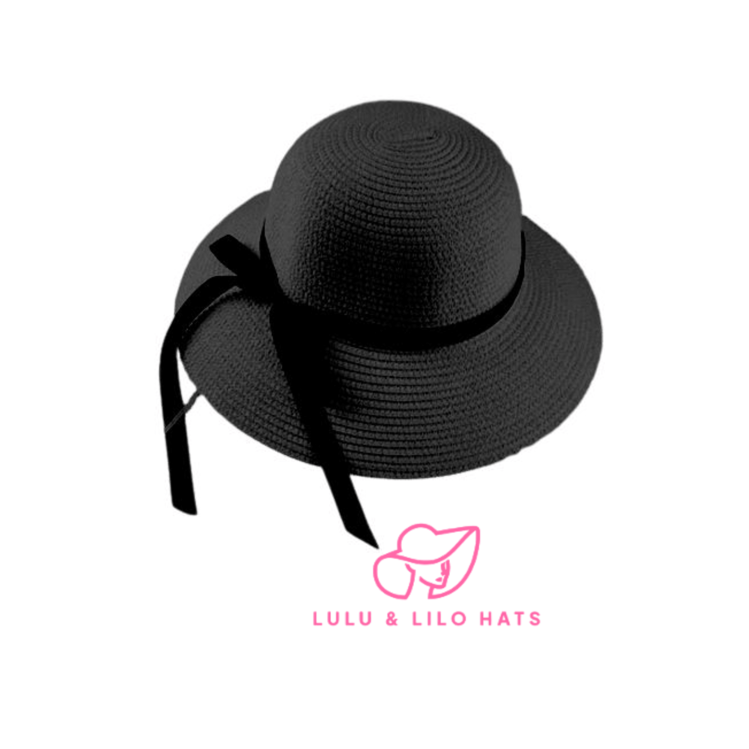 Lulu & Lilo Women's Sun Hat featuring a stylish bowtie ribbon, perfect for sun protection and outdoor activities.