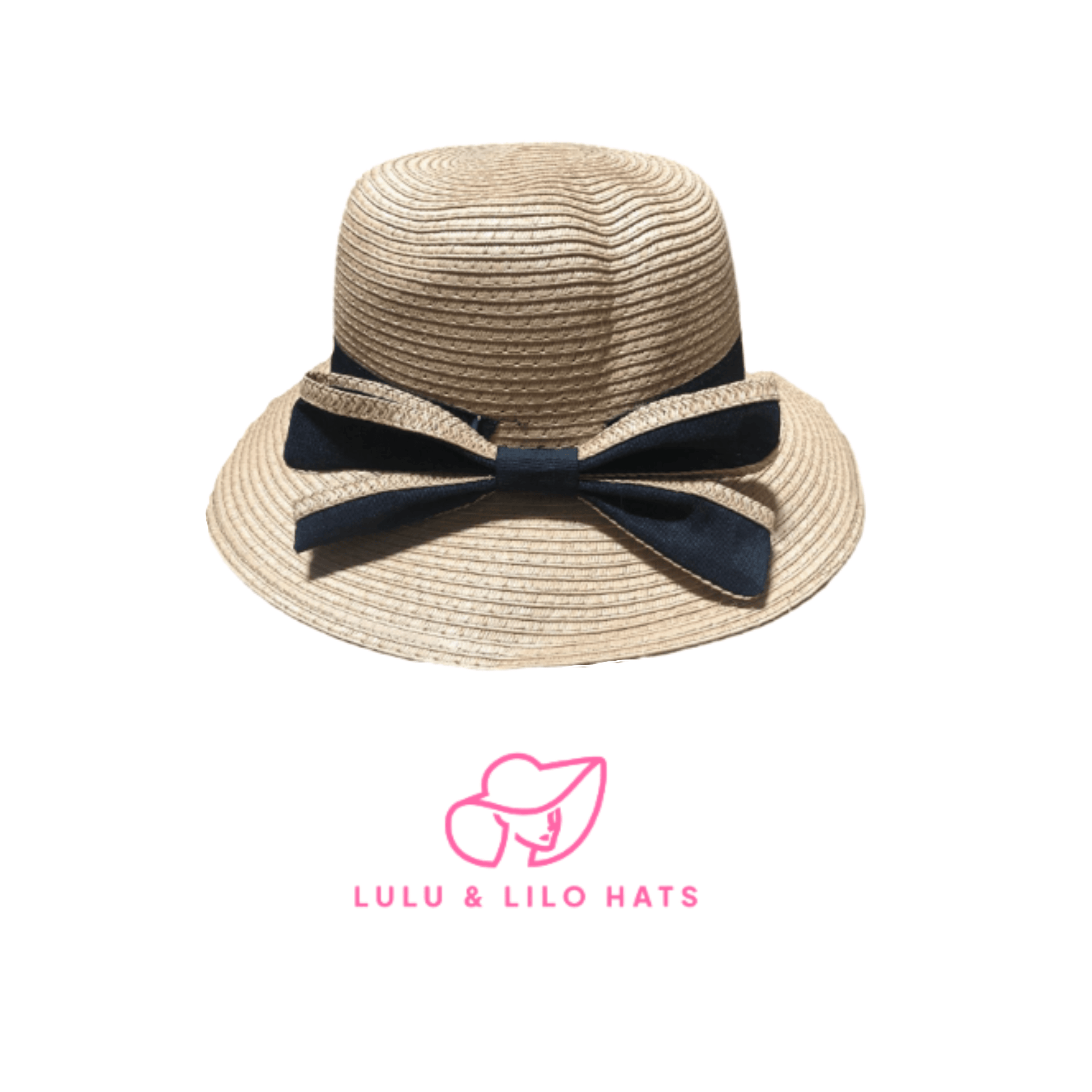 Lulu & Lilo Women's Sun Hat featuring a stylish bowtie ribbon, perfect for sun protection and outdoor activities.