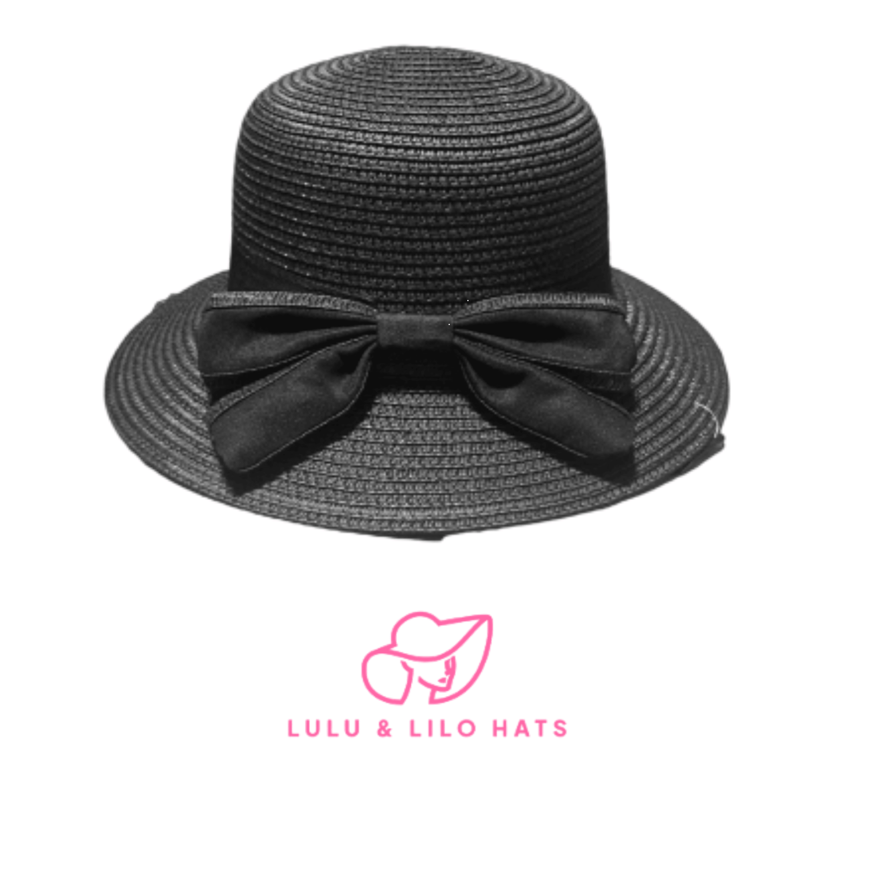 Lulu & Lilo Women's Sun Hat featuring a stylish bowtie ribbon, perfect for sun protection and outdoor activities.