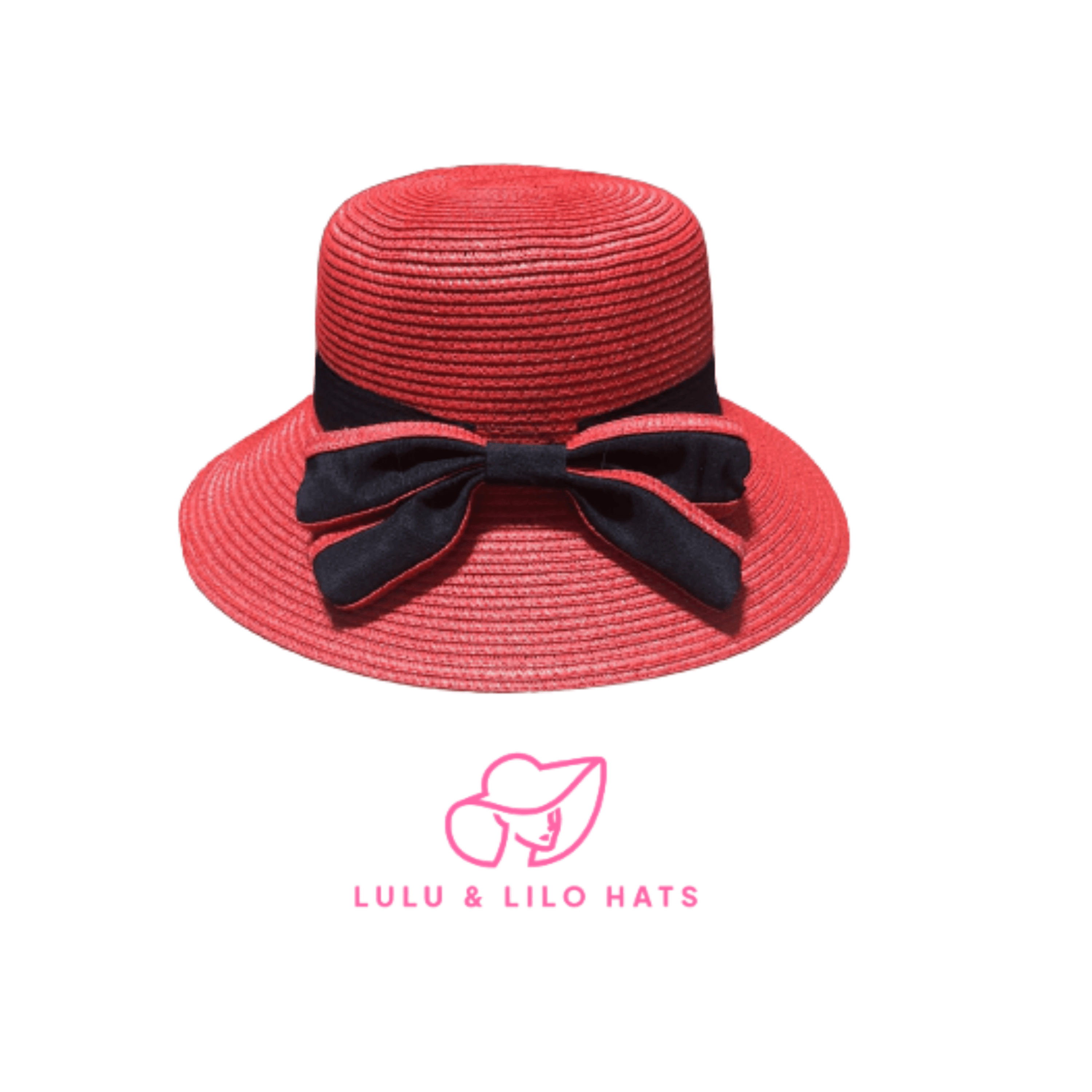 Lulu & Lilo Women's Sun Hat featuring a stylish bowtie ribbon, perfect for sun protection and outdoor activities.