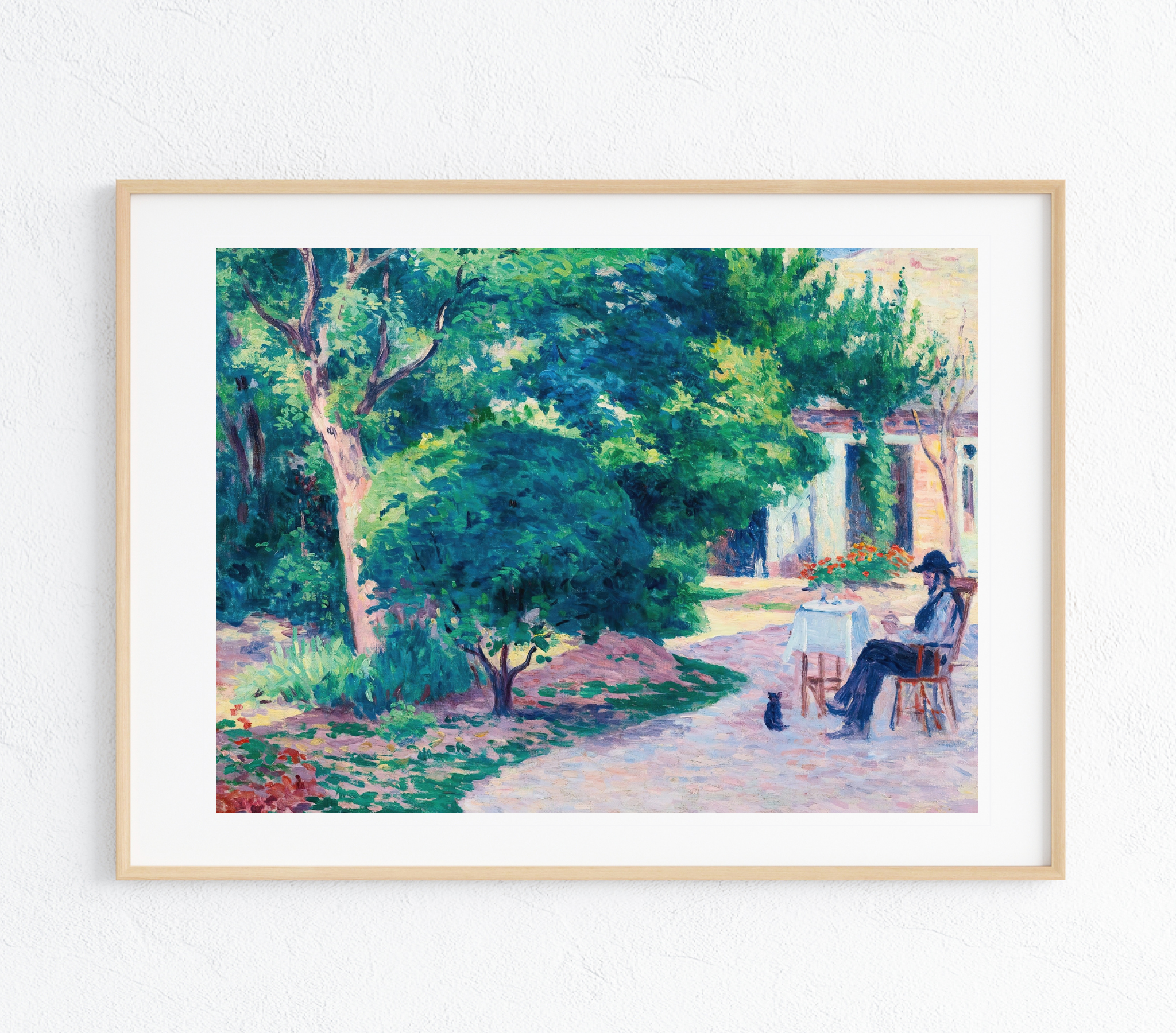 Lunch in Paris Art Print showcasing a vibrant landscape on museum-grade canvas, perfect for home decor.