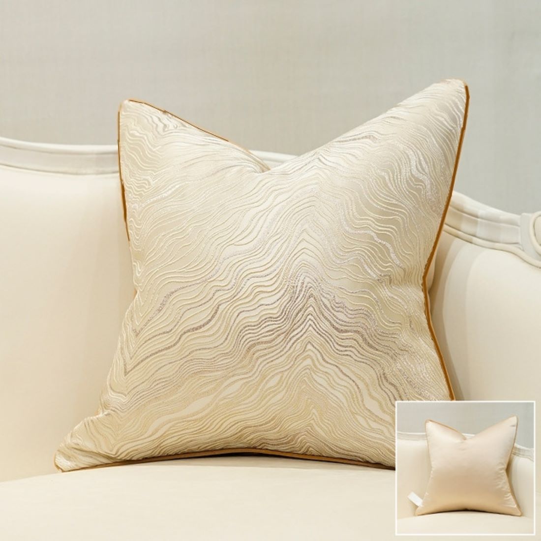 Luxury African Jacquard Cushion Cover showcasing intricate patterns and earthy tones, perfect for enhancing home decor.