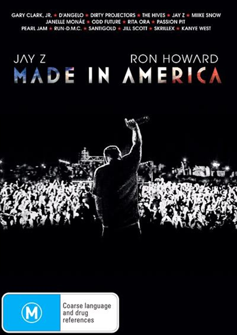 Cover of the Made In America DVD featuring iconic American films and TV shows.