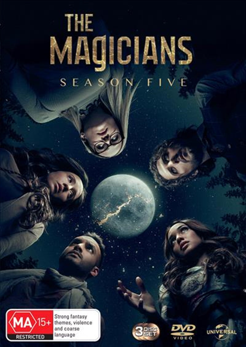 Magicians - Season 5 DVD cover featuring the main characters in a magical setting.