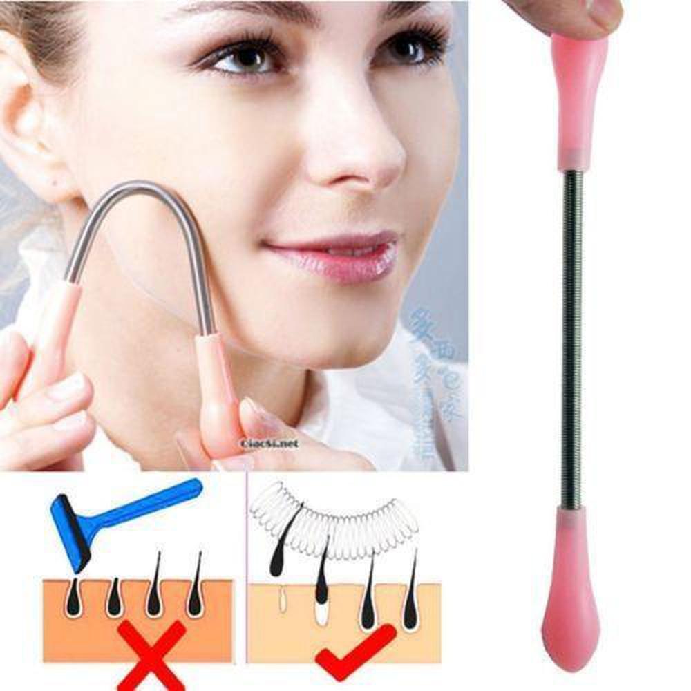 Manual Facial Hair Removal Threader tool for facial grooming, designed for forehead, cheeks, upper lip, and chin hair removal.