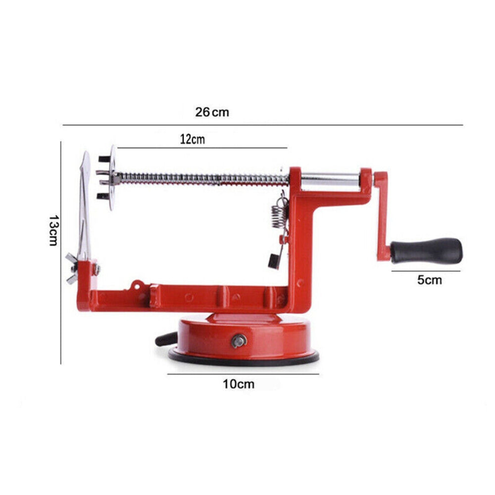 Manual Operation Potato Twister Tornado Slicer with stainless steel blade and aluminum body, designed for easy vegetable slicing.