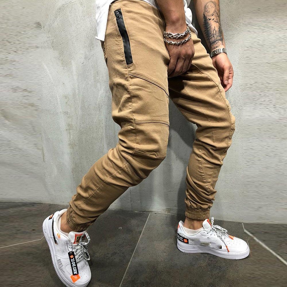 MarchWind Pencil Pants Joggers for men, showcasing a stylish design with a drawstring closure and midweight polyester material.