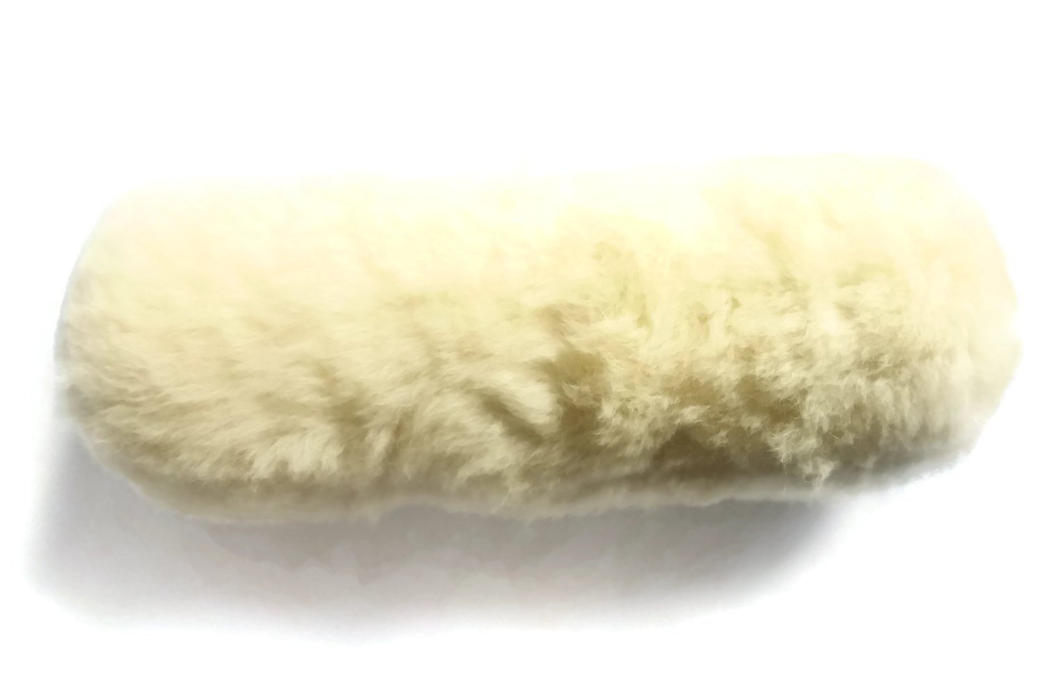 A soft Medical Sheepskin Pillow made from natural sheep fur, designed for neck support during travel.