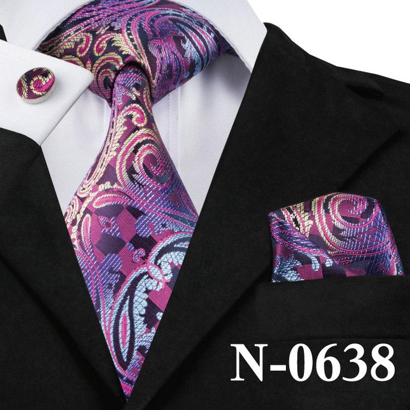 Mens 100% Silk Paisley Tie showcasing various styles and colors, perfect for formal occasions.