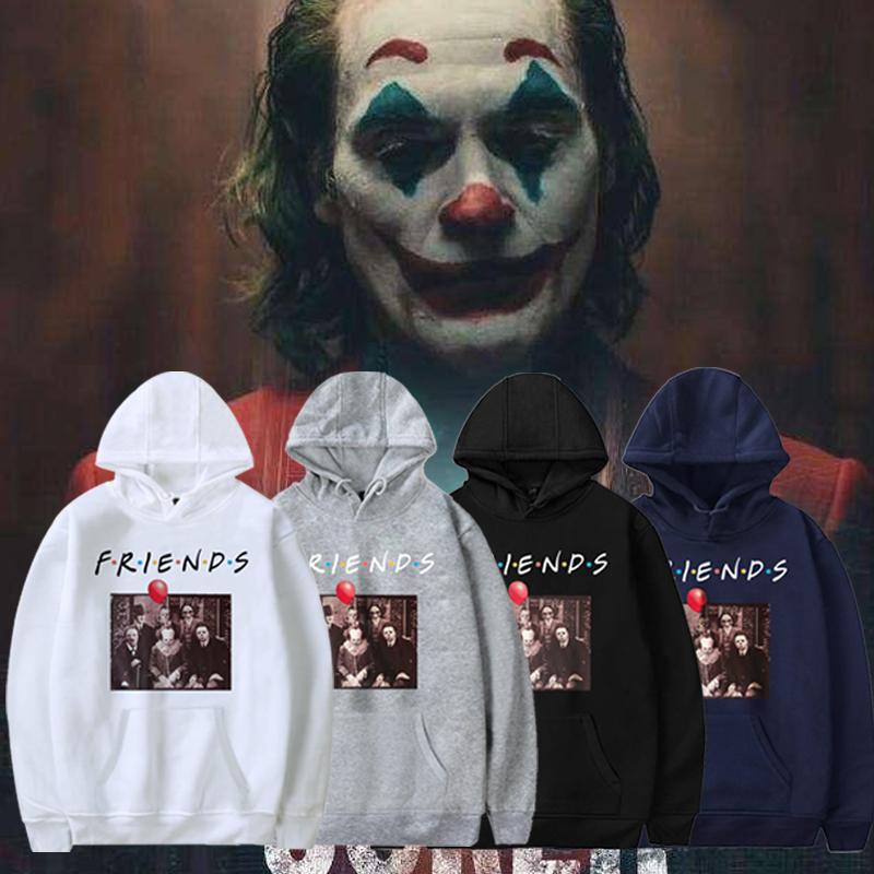 Men's designer Joker Harajuku hoodie featuring a vibrant character design, perfect for casual wear.