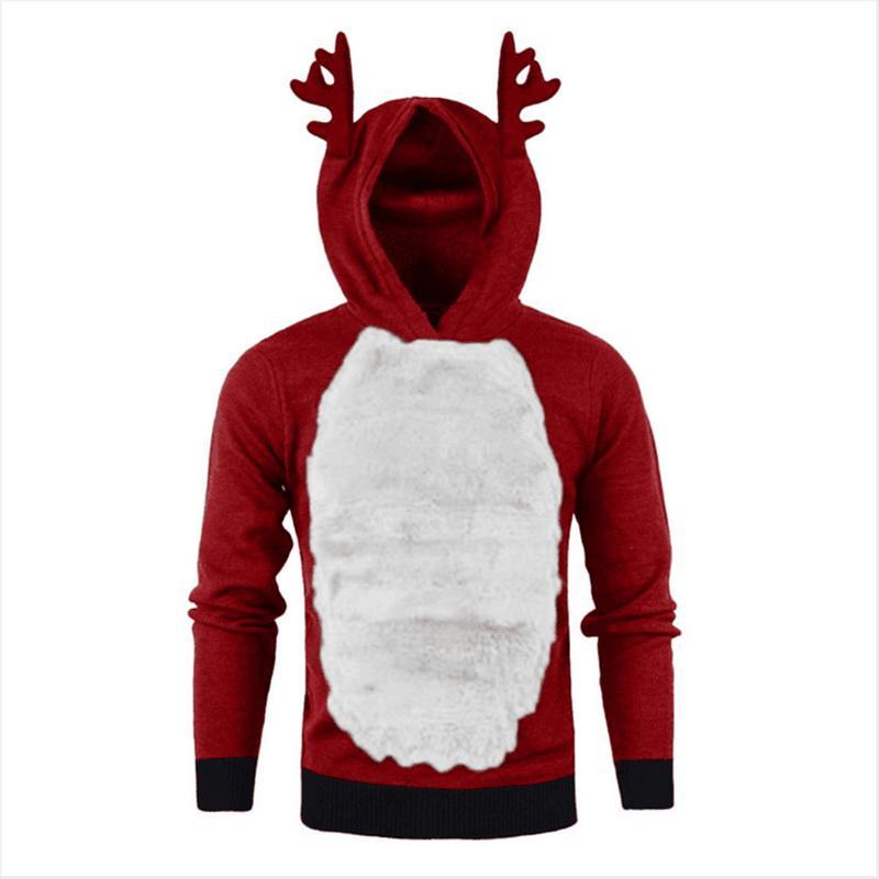 Kawaii Elk Cosplay Hoodie for Men and Women, featuring a festive design perfect for Christmas celebrations.