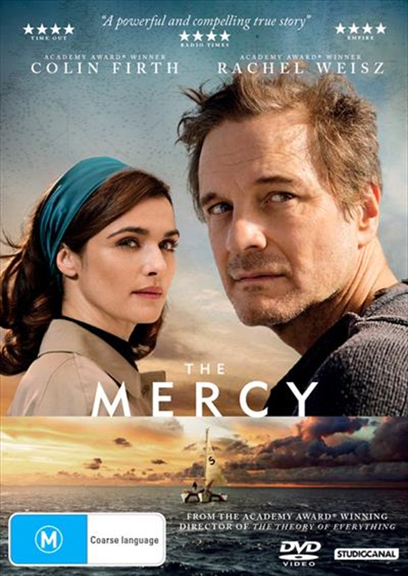 Cover of 'Mercy, The DVD' featuring a dramatic ocean scene and a lone yacht.