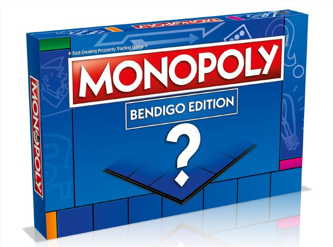 Monopoly Bendigo Edition board game featuring local landmarks and custom tokens.