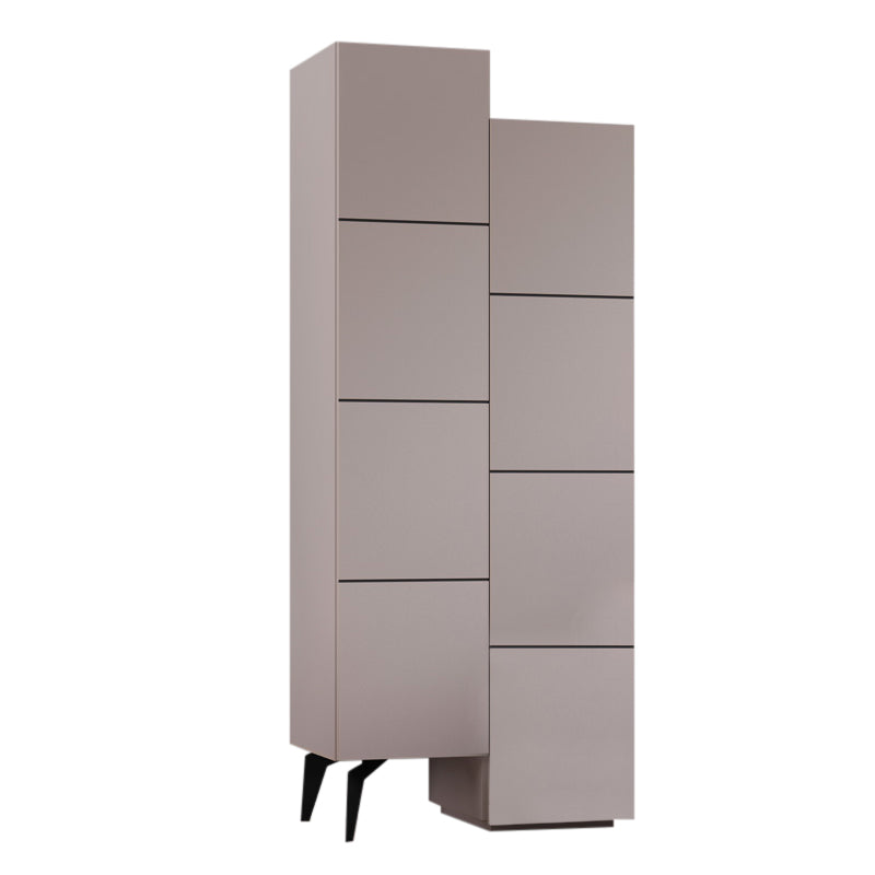 Multipurpose Cabinet CHARLIE in Light Mocha, showcasing its modern design and spacious storage capabilities.