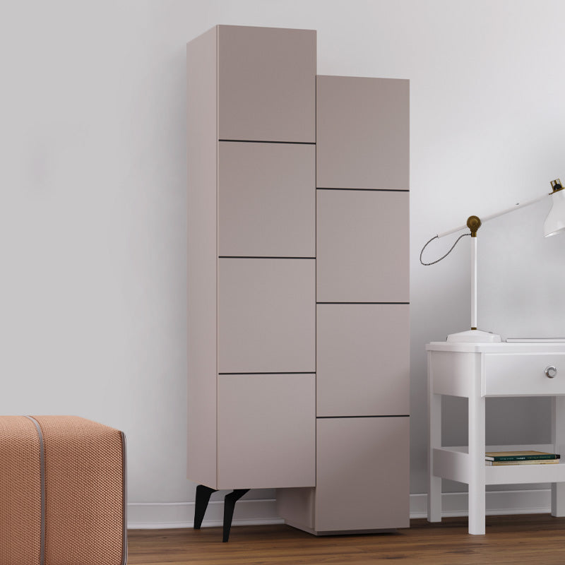 Multipurpose Cabinet CHARLIE in Light Mocha, showcasing its modern design and spacious storage capabilities.