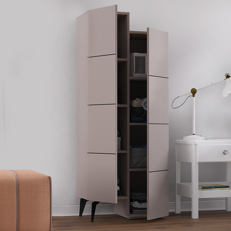 Multipurpose Cabinet CHARLIE in Light Mocha, showcasing its modern design and spacious storage capabilities.