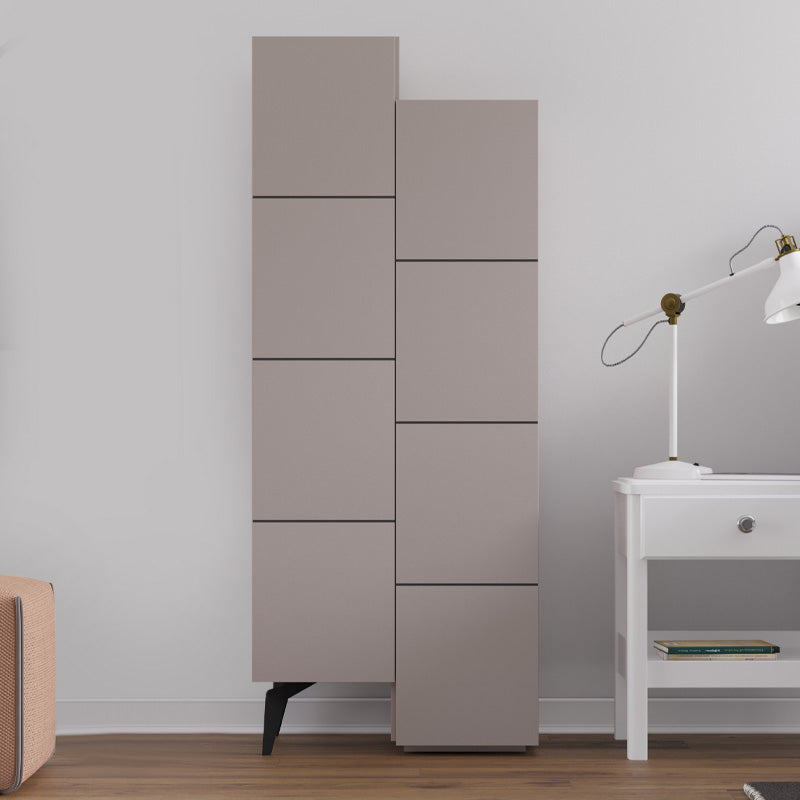 Multipurpose Cabinet CHARLIE in Light Mocha, showcasing its modern design and spacious storage capabilities.