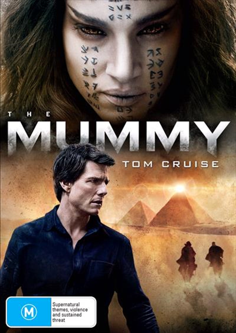 Mummy, The DVD cover featuring an ancient princess emerging from a crypt in a desert landscape.