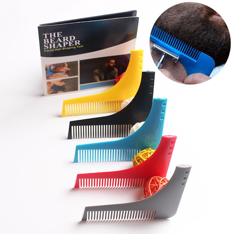 New Comb Beard Shaper in five vibrant colors, designed for precise beard styling and grooming.