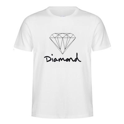 New Summer South Coast Harajuku Blue Diamond Hiphop Diamond Short featuring a stylish blue diamond print and short sleeves, perfect for summer wear.