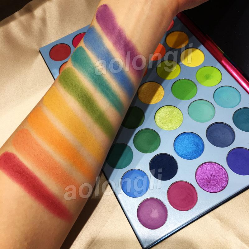 Newest Beauty Glazed Eyeshadow Palette featuring 39 vibrant colors in various finishes including matte, shimmer, and glitter.