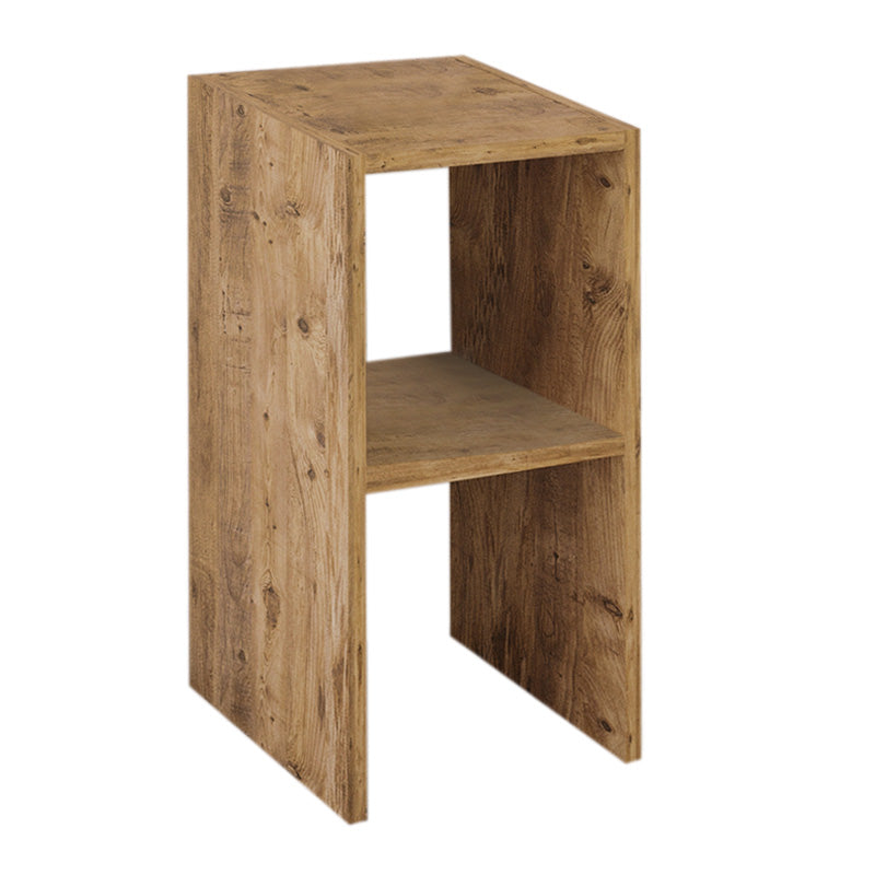 SIMPLE Oak Nightstand with melamine finish, dimensions 30x30x60 cm, suitable for bedside or coffee table use.