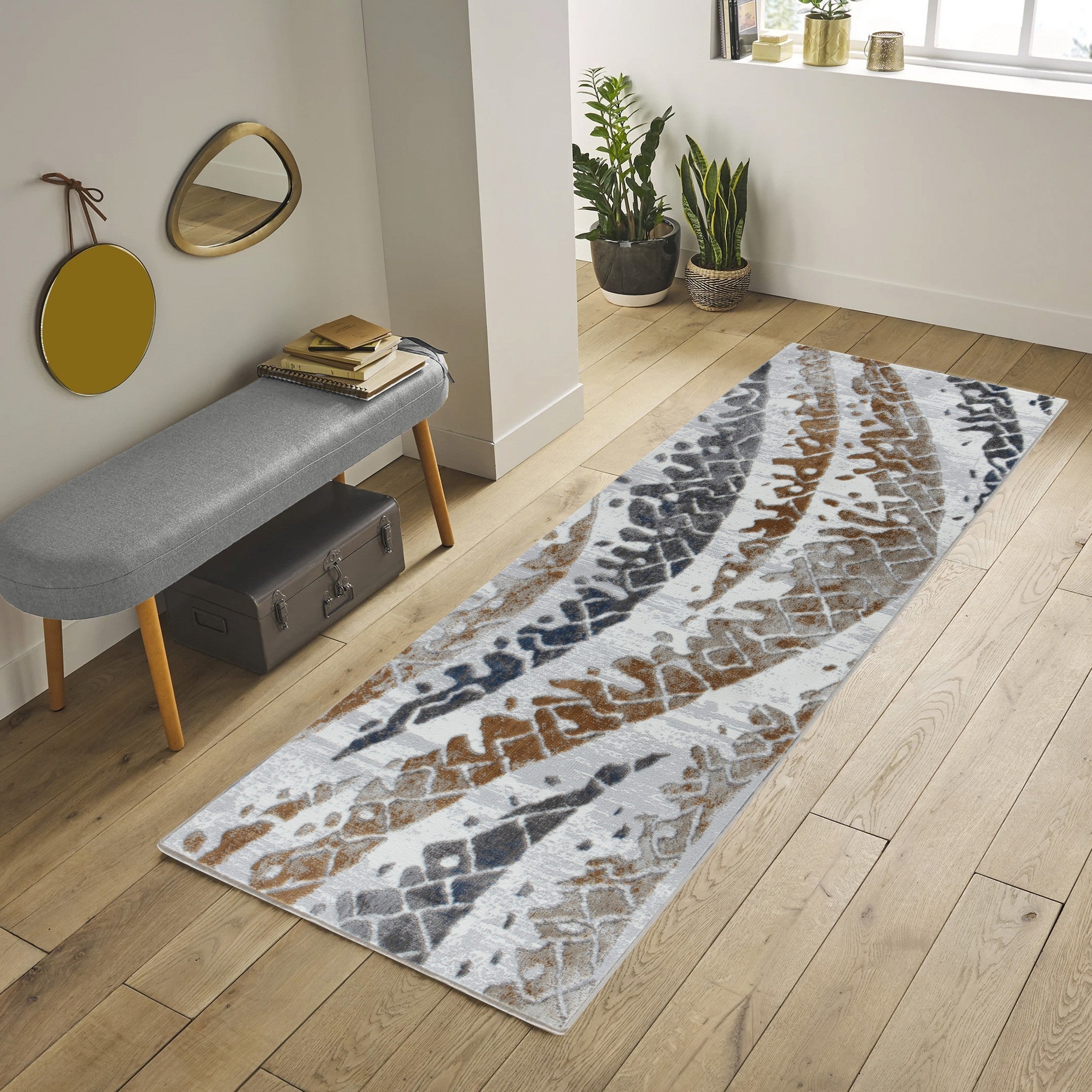 Nova Multi Area Rug in white, showcasing modern design and soft texture, perfect for enhancing home decor.