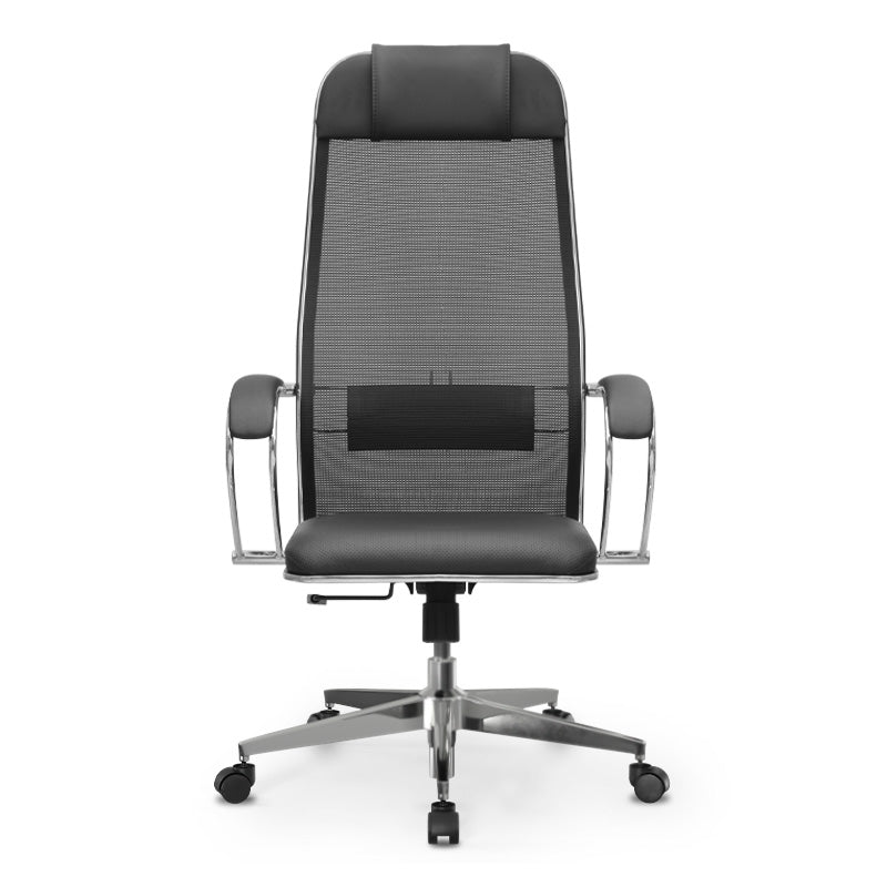 Office Chair MALTA in black synthetic leather with ergonomic design and adjustable features.