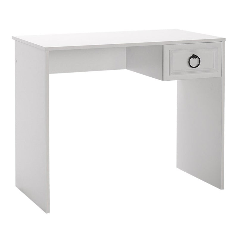 MATILDA Office Desk in white, featuring a sleek design with a right-side drawer, dimensions 90x51x75 cm.