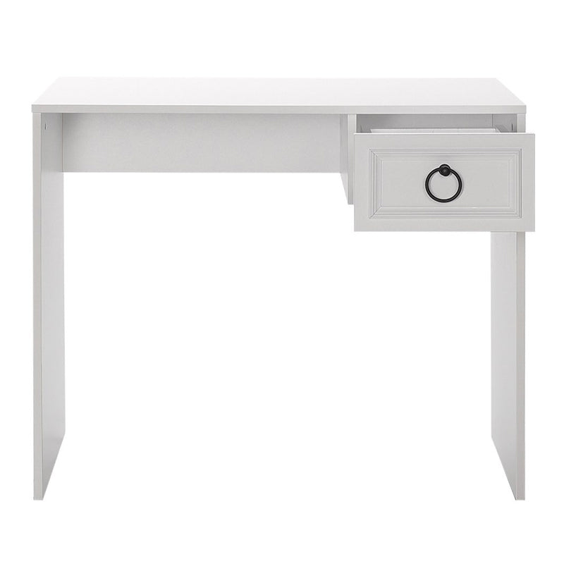 MATILDA Office Desk in white, featuring a sleek design with a right-side drawer, dimensions 90x51x75 cm.