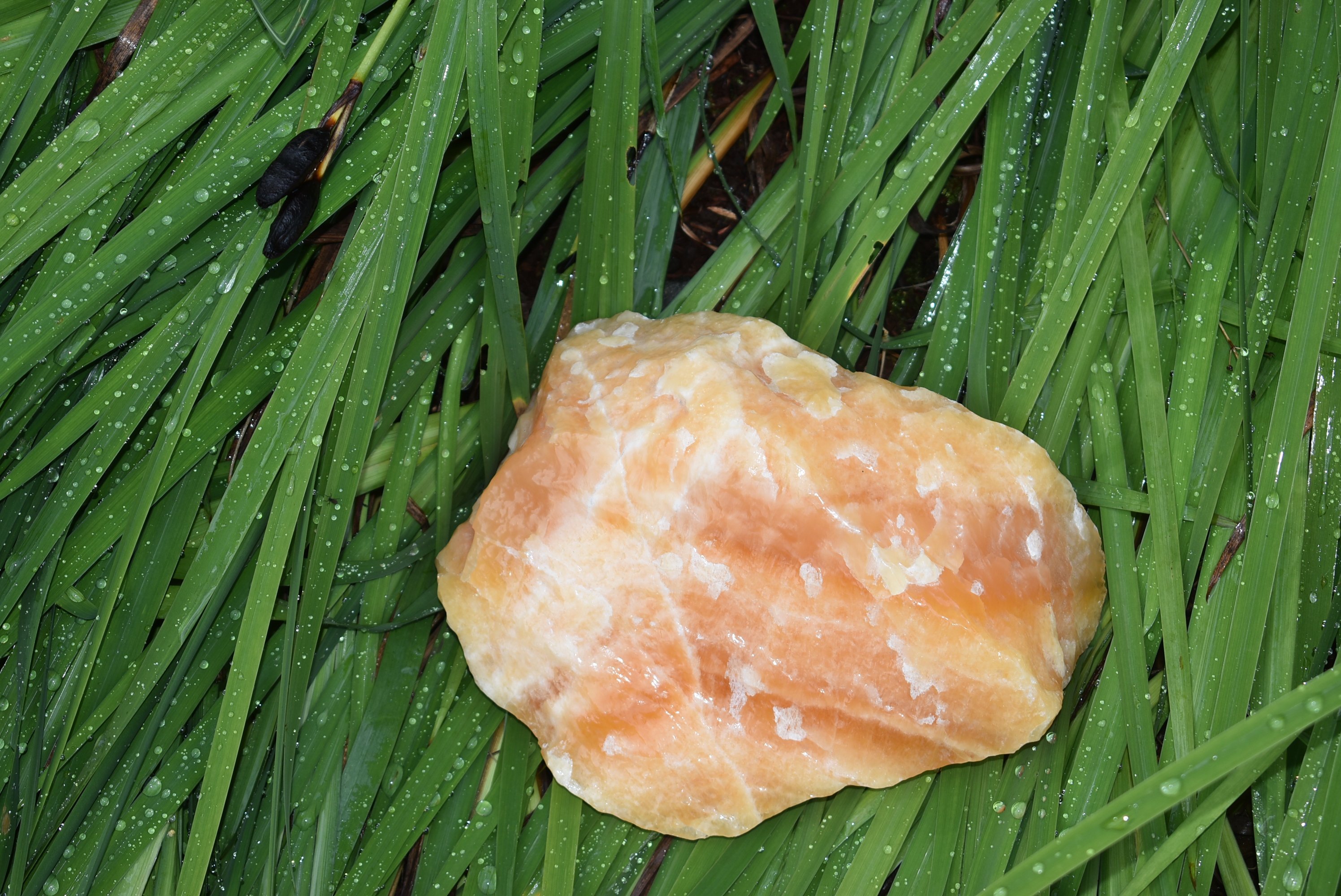 A collection of vibrant orange calcite chunks in various sizes, showcasing their natural beauty and unique textures.