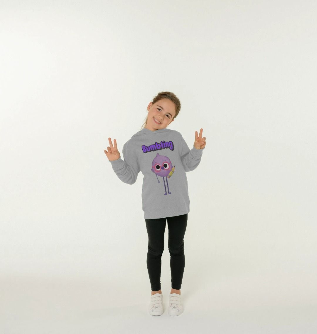 Organic Children's Hoody (Bumbling) in vibrant colors, made from certified organic cotton, featuring a stylish design for kids.