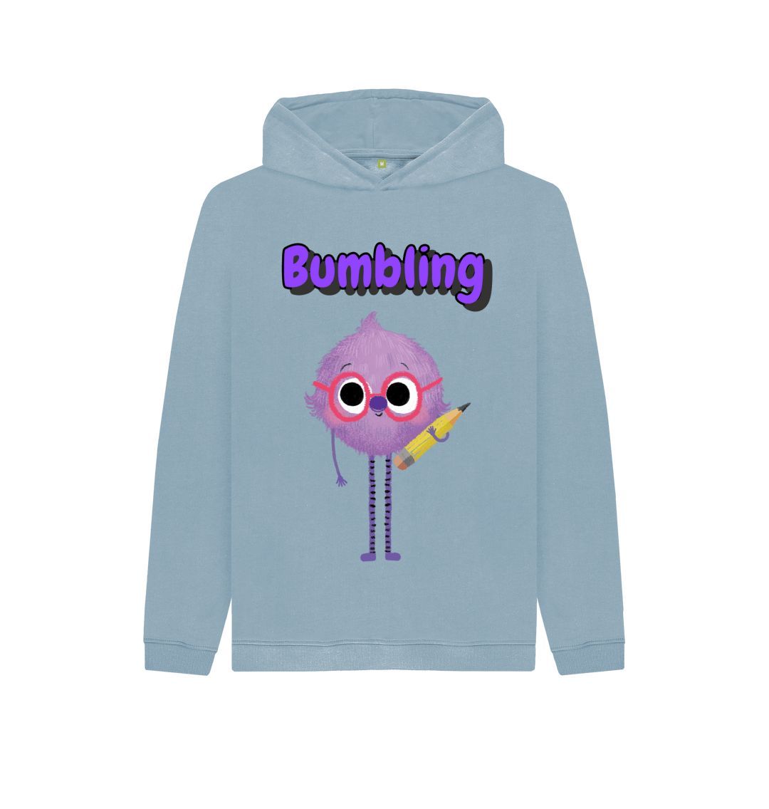 Organic Children's Hoody (Bumbling) in vibrant colors, made from certified organic cotton, featuring a stylish design for kids.