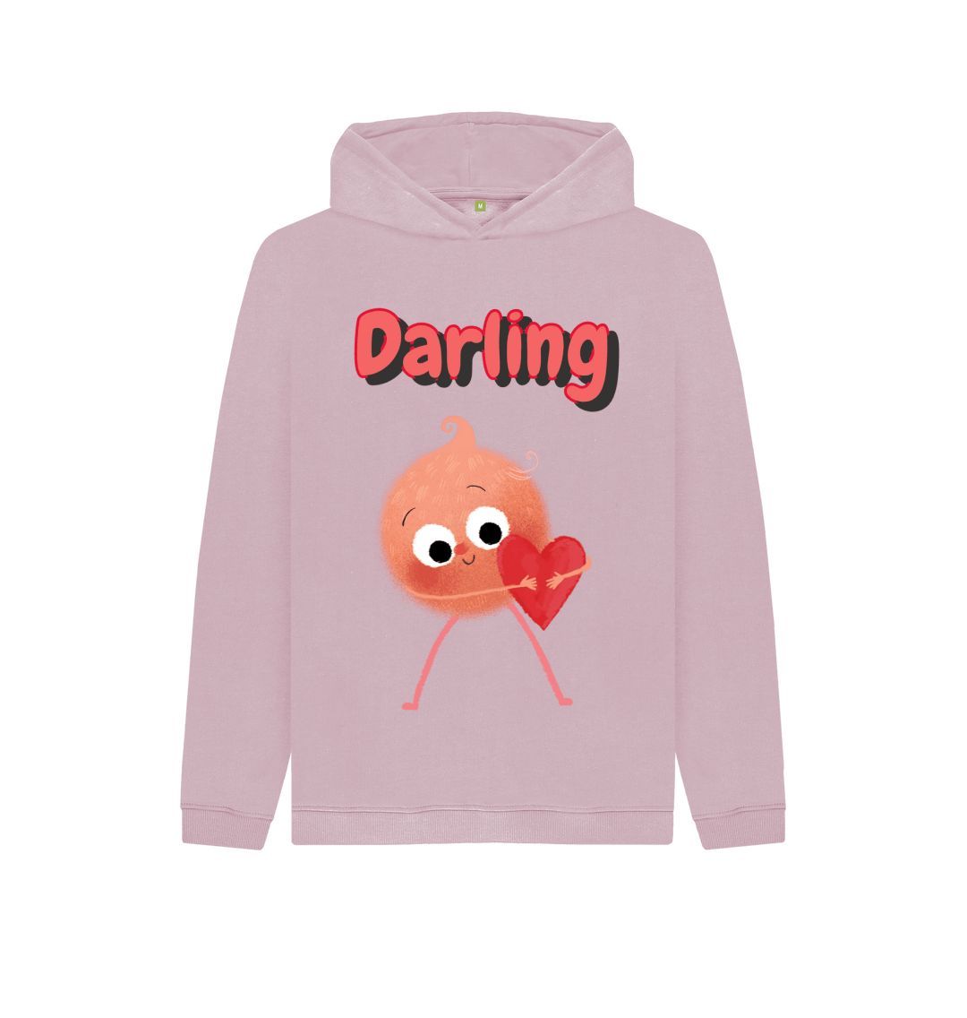 Organic Children's Hoody (Darling) in a vibrant design, made from certified organic cotton, showcasing its eco-friendly features.