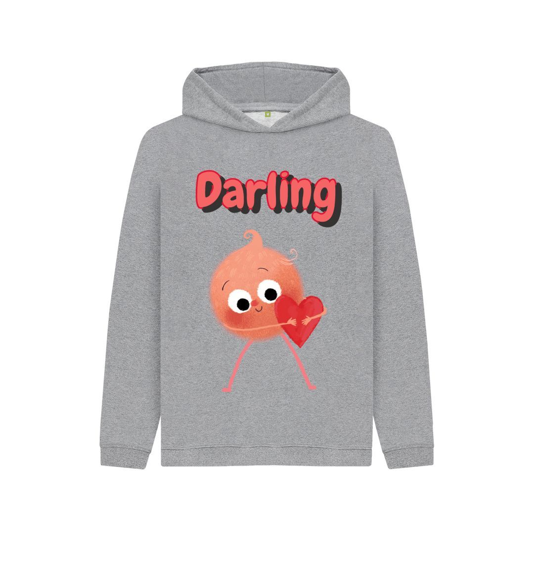 Organic Children's Hoody (Darling) in a vibrant design, made from certified organic cotton, showcasing its eco-friendly features.