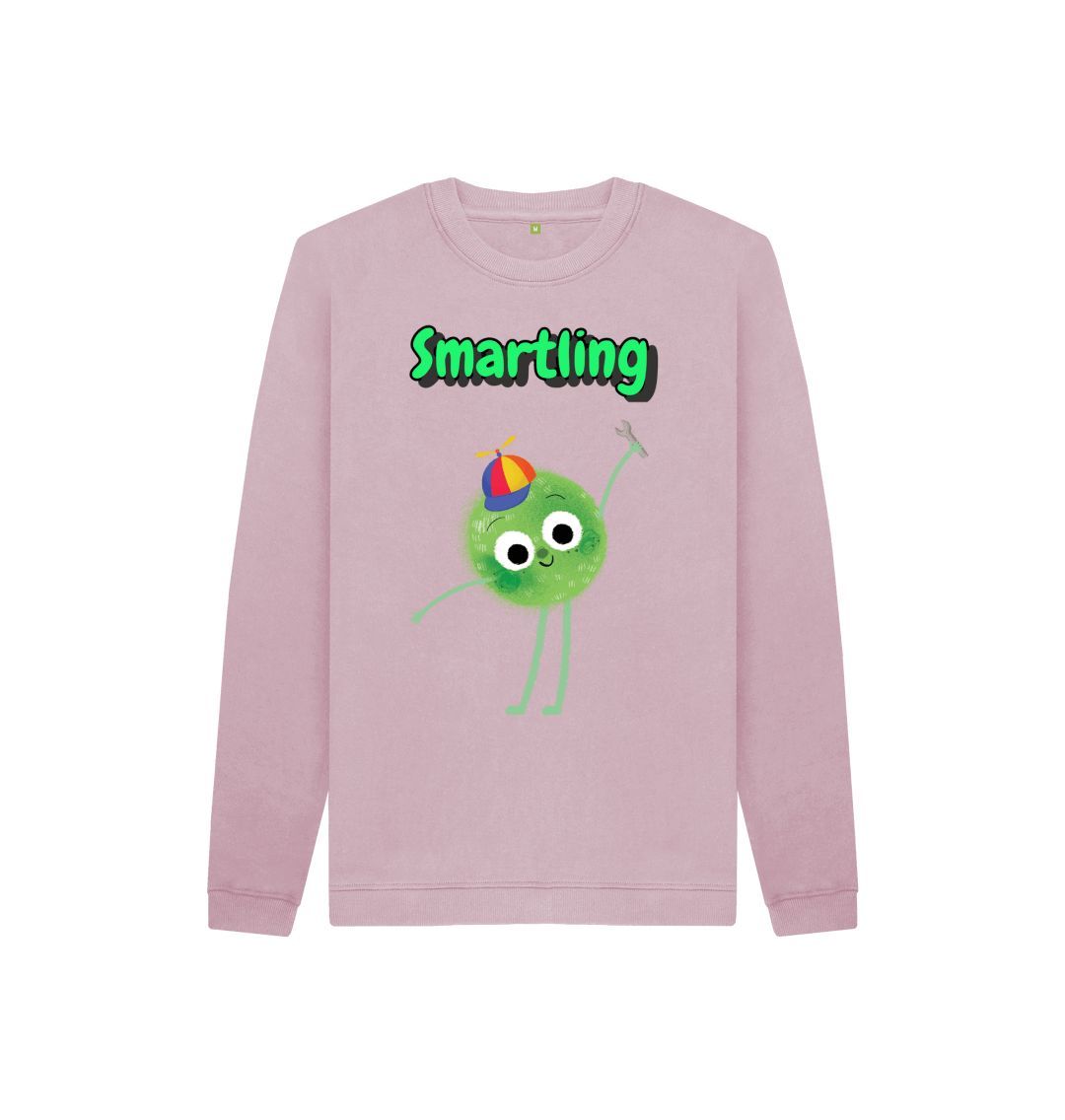 A vibrant Organic Children's Jumper from Smartling, made from certified organic cotton, showcasing its eco-friendly design and comfortable fit.