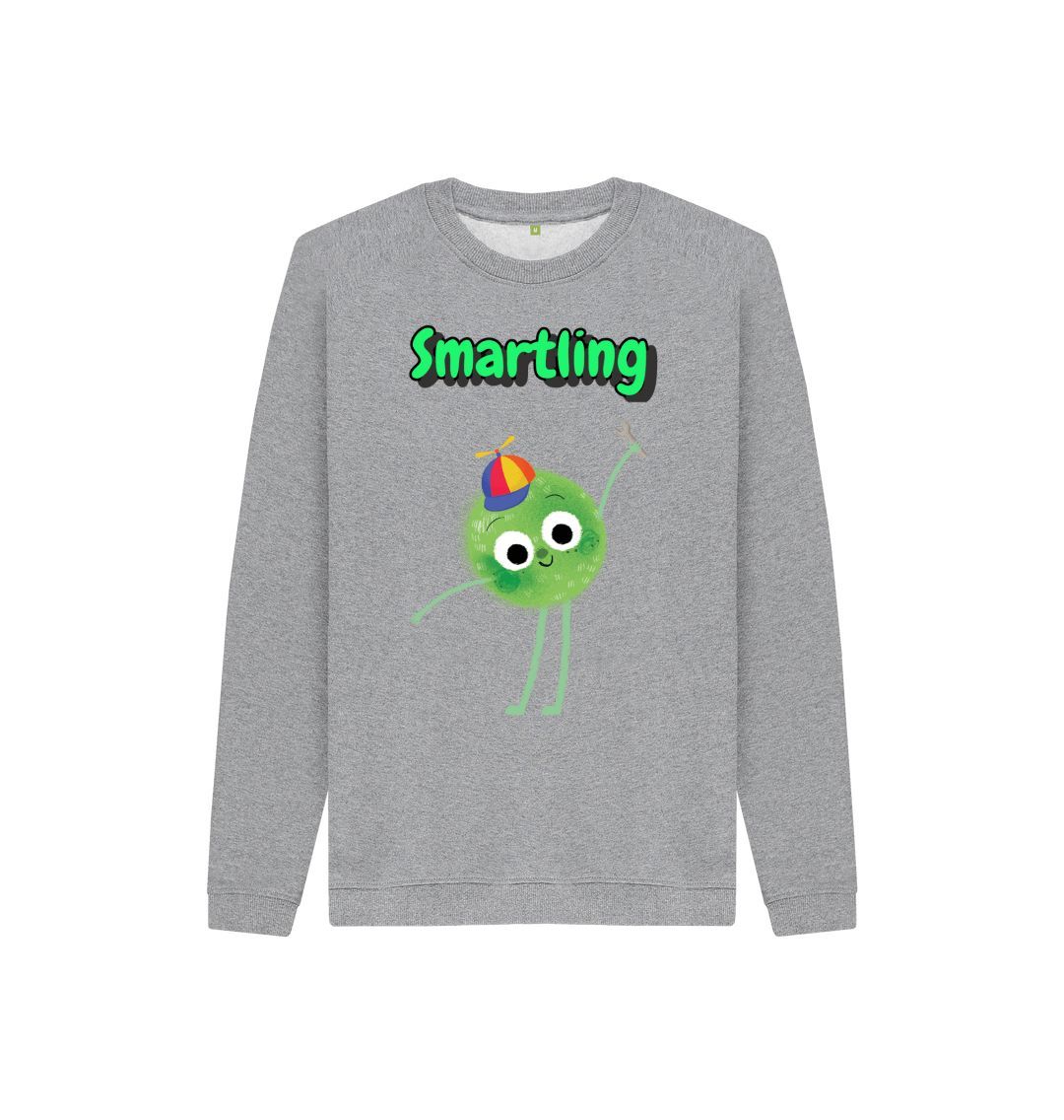 A vibrant Organic Children's Jumper from Smartling, made from certified organic cotton, showcasing its eco-friendly design and comfortable fit.