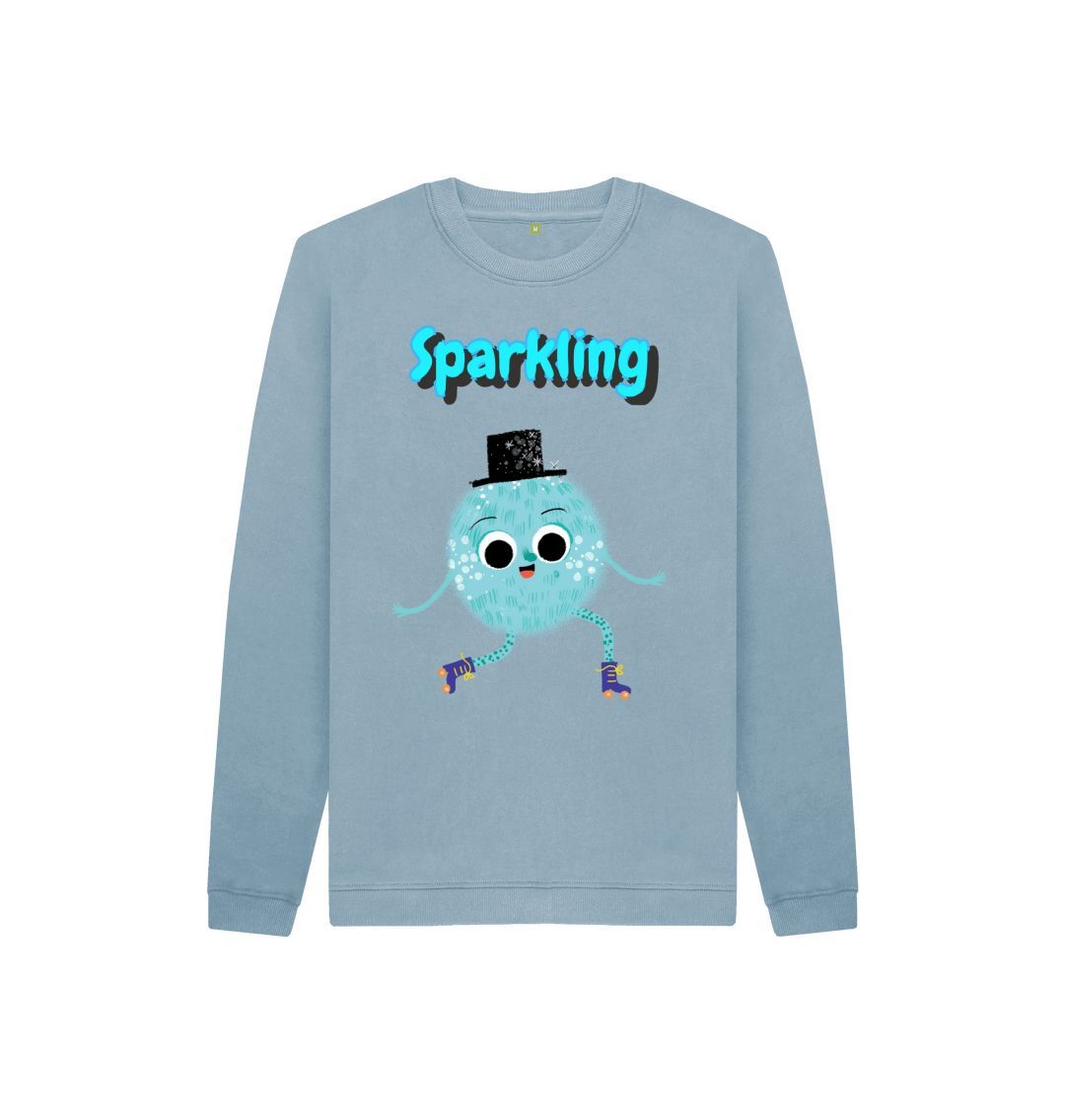 A vibrant Organic Children's Jumper in sparkling design, made from soft organic cotton, perfect for kids aged 3-12 years.