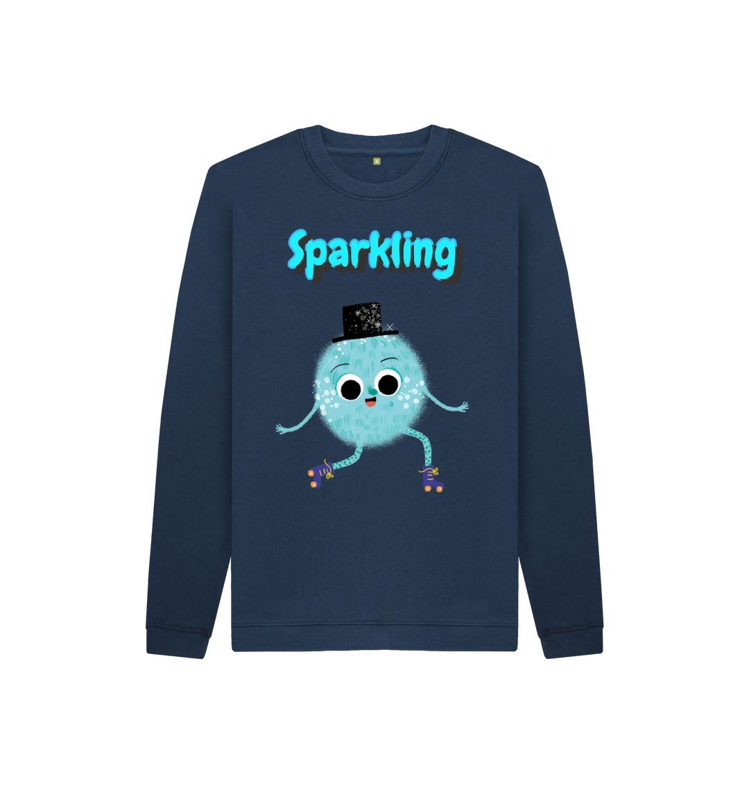 A vibrant Organic Children's Jumper in sparkling design, made from soft organic cotton, perfect for kids aged 3-12 years.