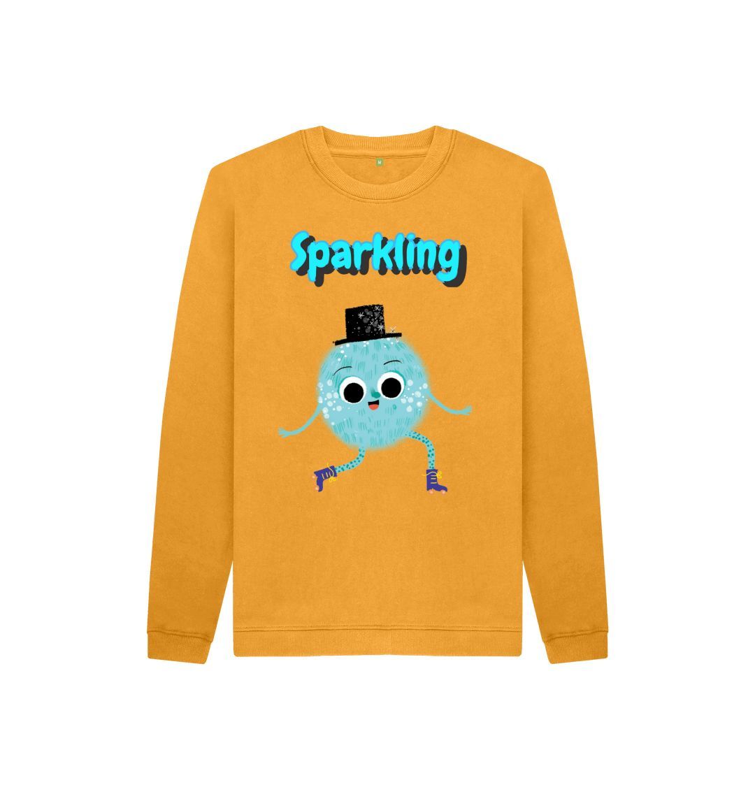 A vibrant Organic Children's Jumper in sparkling design, made from soft organic cotton, perfect for kids aged 3-12 years.